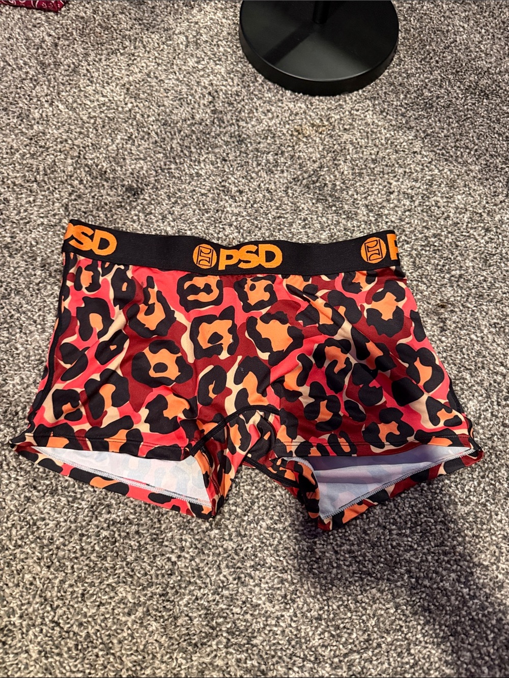 PSD Orange & Red Leopard Print Boxer Briefs